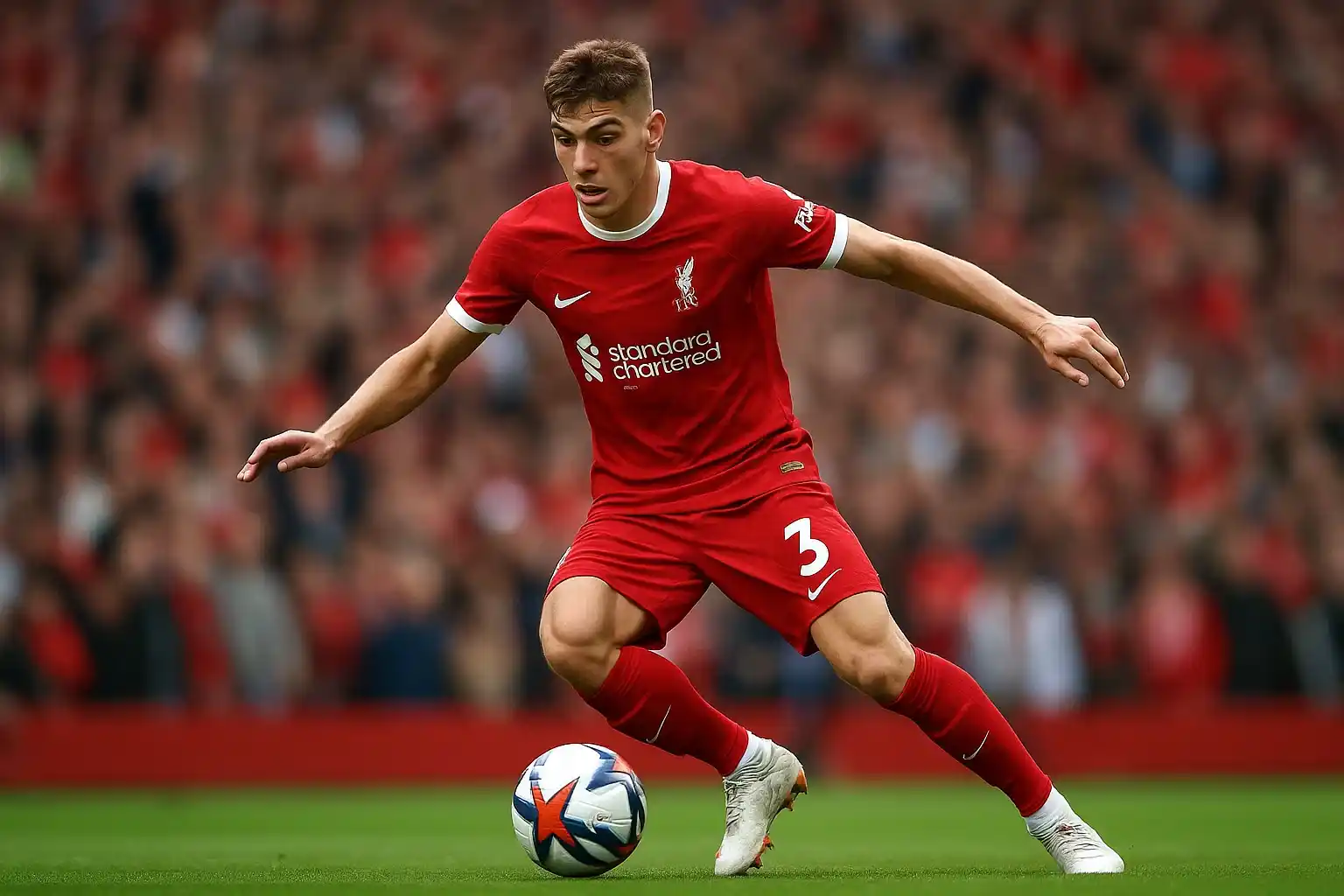 Milos Kerkez đến Liverpool: Gánh nặng không nhỏ cho anh 1 Milos Kerkez đang thể hiện tài năng tại Liverpool