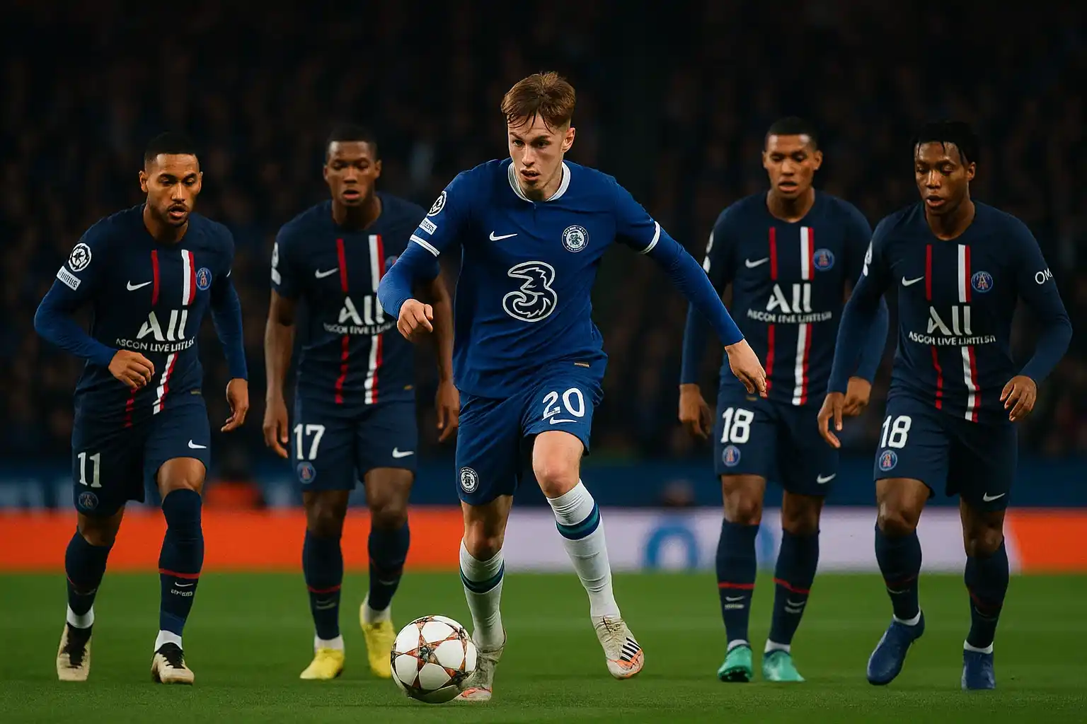 Cole Palmer: Đá thải Man City, vương miện của Chelsea 2 Palmer như chơi đá ma với hàng tiền vệ PSG đang mải đếm bước lùi.